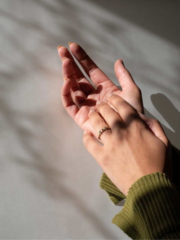 Sapphire Radiant Rocks Ring