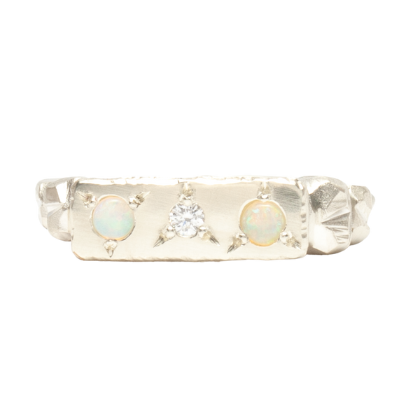 Opal Rainbow Plains Ring