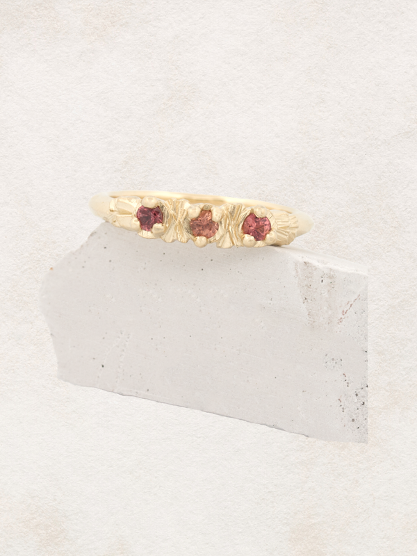 Sapphire Radiant Rocks Ring